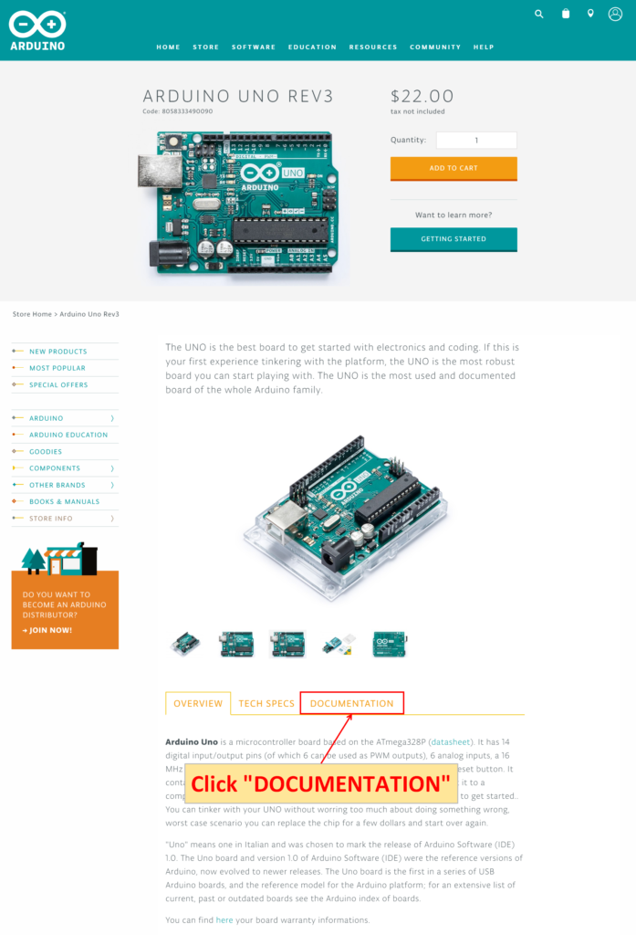 Arduino Uno DOCUMENTATION