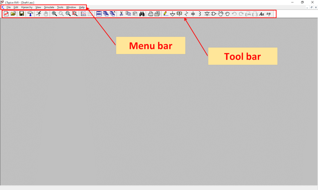 LTspice XVII Commands on the Schematic editor