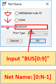 LTspice XVII BUS wiring