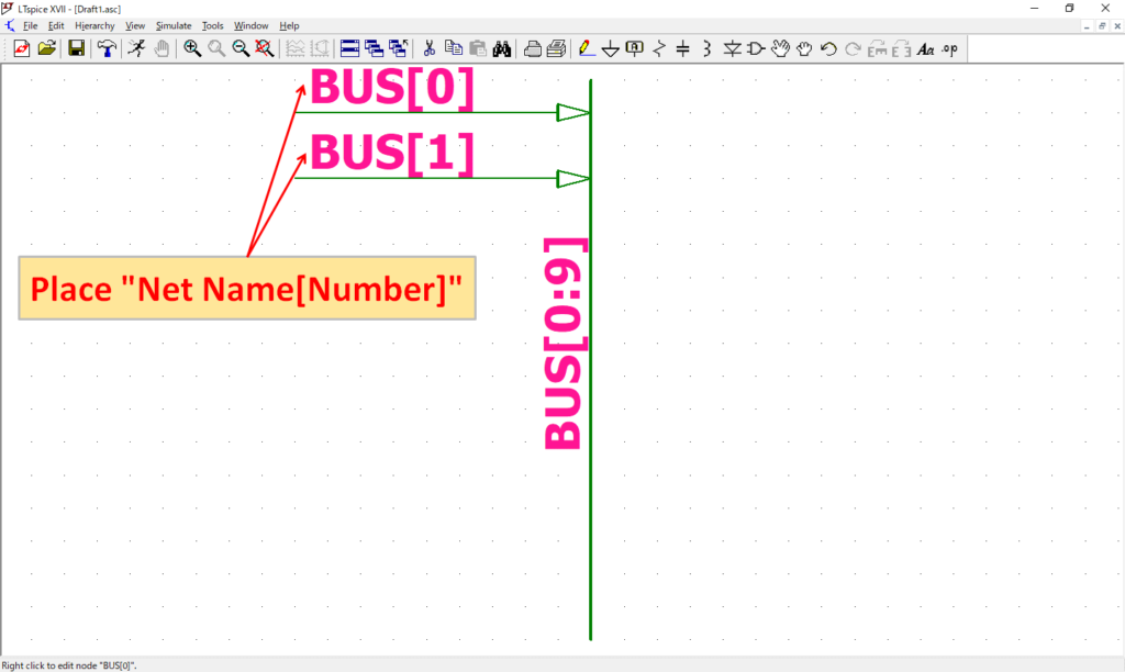 LTspice XVII Place Net name