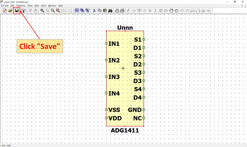 LTspice XVII Save Symbol