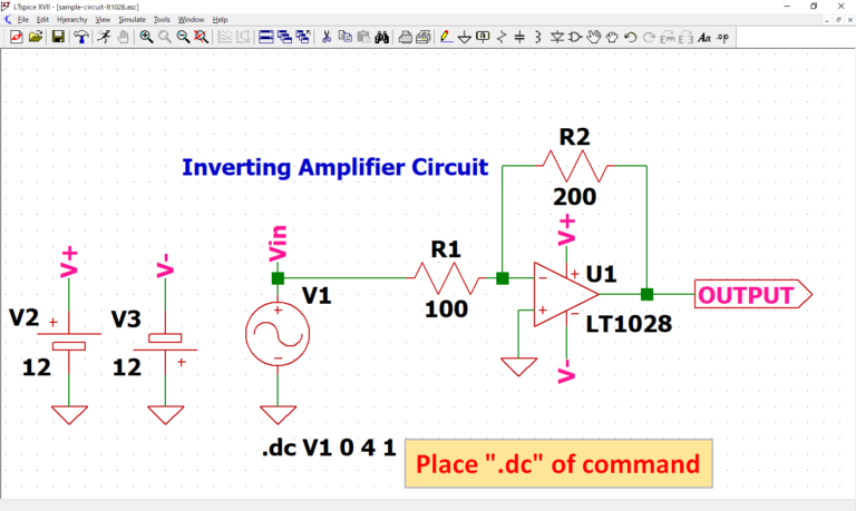 LTspice-DC Sweep Analysis(.dc) | Spiceman