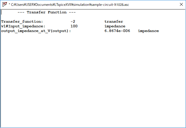 LTspice XVII Analysis Result