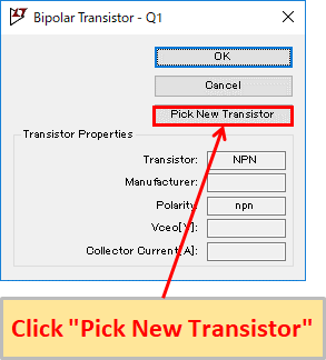LTspice XVII Pick New Transistor