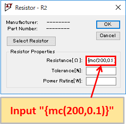 LTspice XVII Edit Resistance