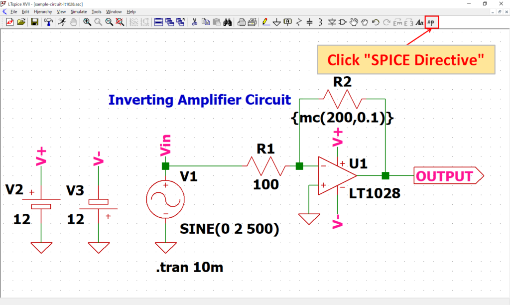 LTspice XVII SPICE Directive