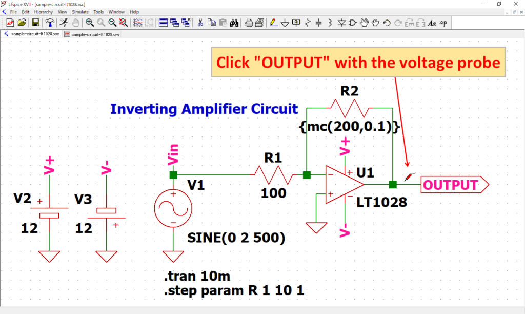 LTspice XVII Voltage Probe