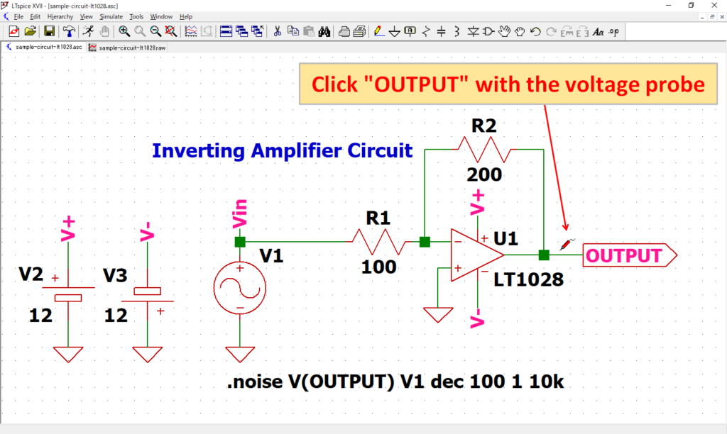 LTspice XVII Voltage Probe