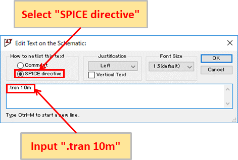 LTspice XVII SPICE directive