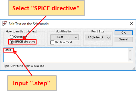 LTspice XVII SPICE directive .step