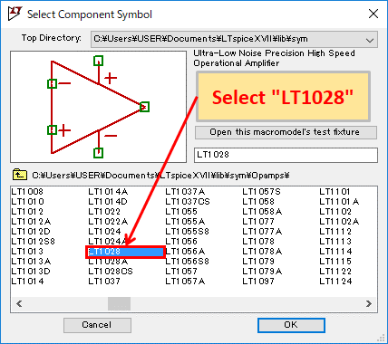 LTspice XVII LT1028