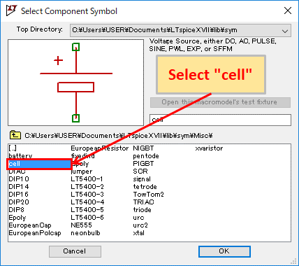 LTspice XVII cell