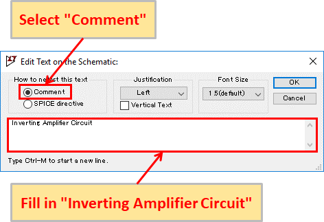 LTspice XVII Comment