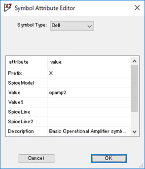 LTspice XVII Symbol Attribute Editor