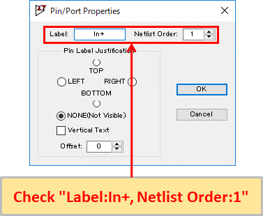 LTspice XVII Pin/Port Properties