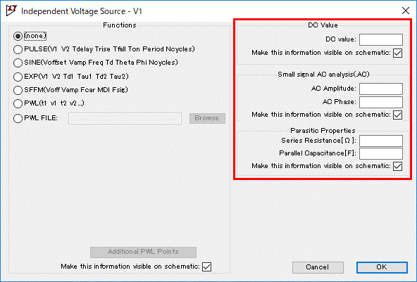 LTspice XVII Common settings