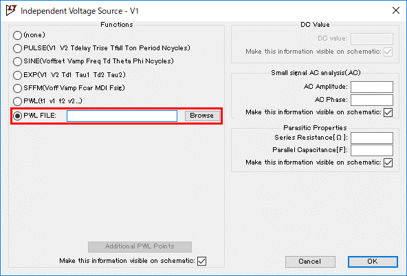 LTspice XVII PWL FILE