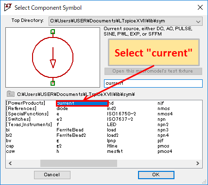 LTspice XVII current