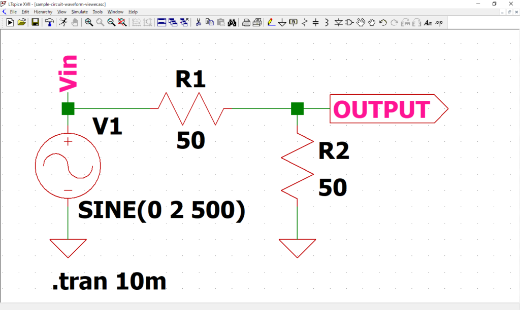 LTspice XVII Schematic Example