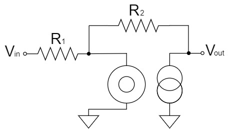 Op-Amp Inverting Amplifier Circuit Nullor Model
