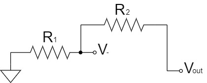 Op-Amp Non-inverting Amplifier Circuit Voltage Divider