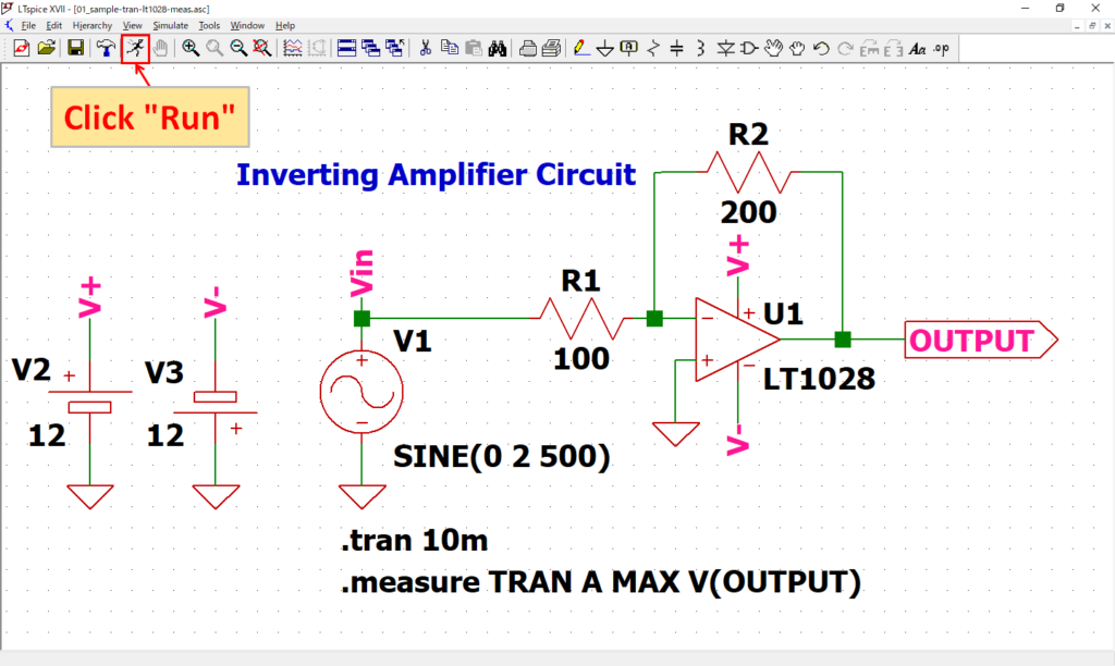 LTspice XVII .measure simulation run