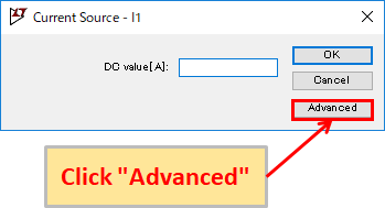 LTspice XVII Current source Setting