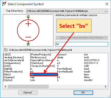 LTspice XVII Arbitrary behavioral voltage source