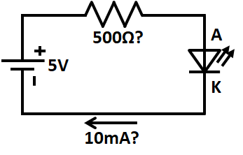 LED Current limiting resistor Error example